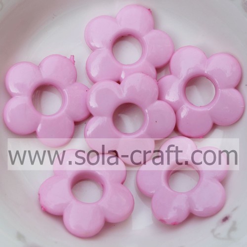 20MM Plastikblumenperle mit 1,5MM Loch für Haarschmuck mit verschiedenen Farben