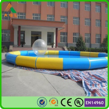 Strong 0.9mm PVC tarpaulin large inflatable pool with air blower