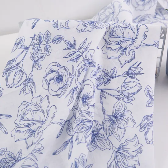 High-Grade Rayon-Linen Blend Fabric with Various Designs for Garments