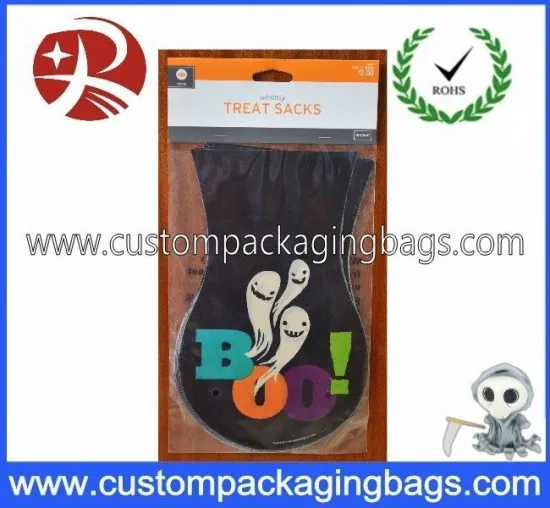 Colorful Printed Polythene Bags 100 Micron For Halloween Party