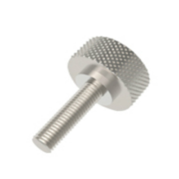 M3 knurled stainless steel Large head screw