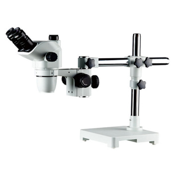 Trinoculaire zoom stereomicroscoop met universele stand