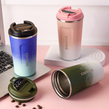 Custom Stainless Steel Coffee Mug with Temperature Display
