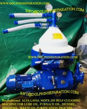 Alfa Laval oil purifier, Industrial centrifuge, biodiesel centrifuge MOPX-205