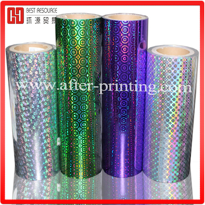 Transparent and Metalized Holographic BOPP/Pet EVA Thermal Laminating Film