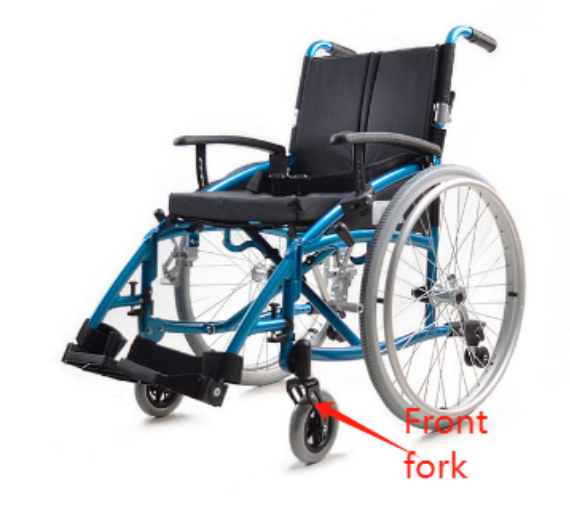 Custom Wheelchair Front Fork