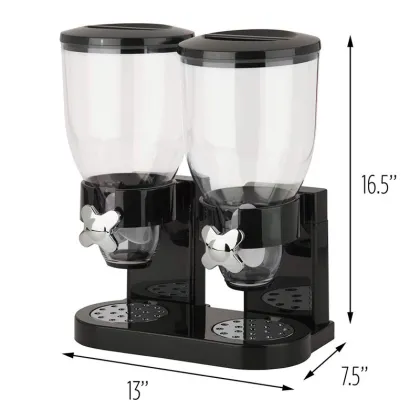 Wholesale Double-ended Upright Plastic Food Jars for Oatmeal and Cereal Storage