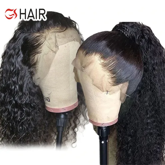 GS 360 Transparent Glueless HD Human Hair Lace Front Wigs - Straight 360 Frontal Full Lace for Black Women