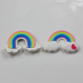 Wholesale 100pcs Kawaii Clay Heart Cloud Handmade Polymer Clay Flatback Cabochons For Phone Scrapbooking DIY