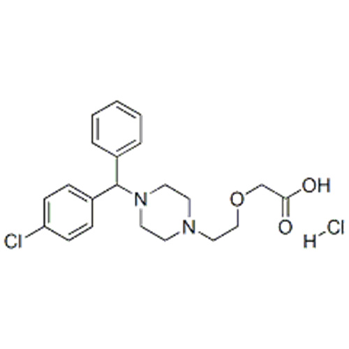 Ättiksyra, 2- [2- [4 - [(4-klorfenyl) fenylmetyl] -1-piperazinyl] etoxi] - hydroklorid (1: 2) CAS 83881-52-1