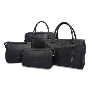 Mini Fashion Lady Black Zipper Crossbody Leather Bags