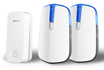 Waterproof Kinetic Wireless Doorbell With Universal Plug