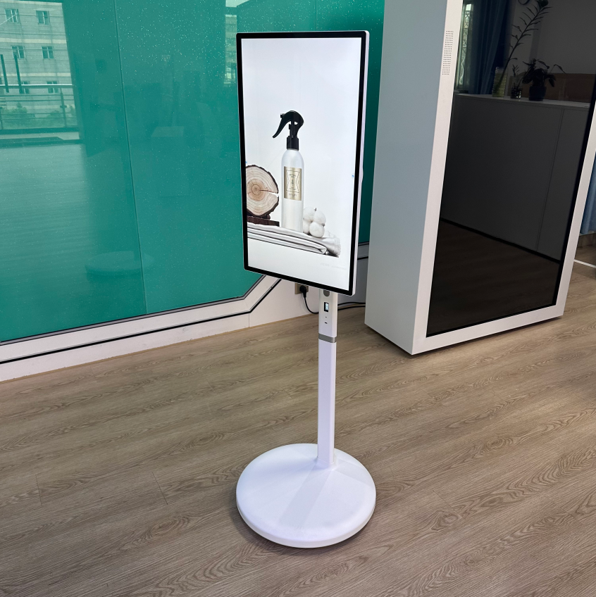 פאנל LCD נייד עם מסך סיבובי 360 מעלות עבור תוכניות קומה אנכיות וסיורים אופקיים בנכס