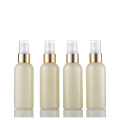 PET trasparente da 30 ml da 50 ml 50 ml di bottiglie di spruzzatore a nebbia fine in oro vuoto