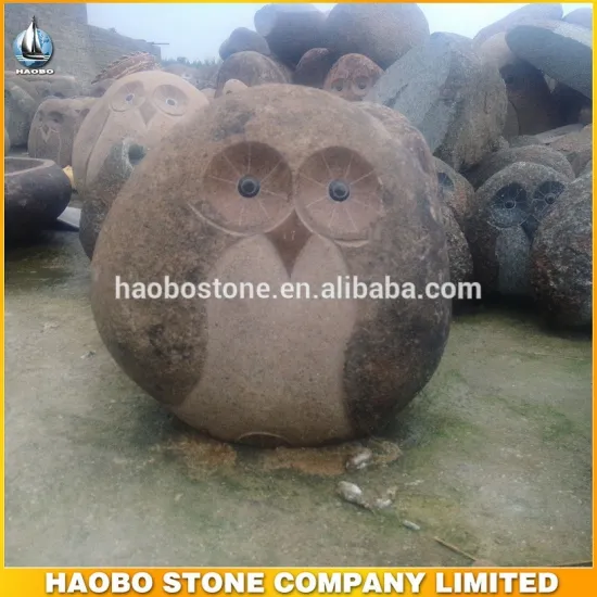 Decoration Garden Basalt Stone Owl Sculpture