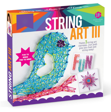DIY Bird String Art Kit: maak 3 grote canvas -projecten