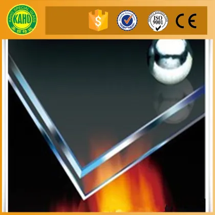 Tempered glass fireproof glass for building