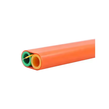 Flat 2ways HDPE air blown fiber optic microduct