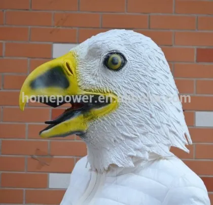 Eagle mask for Halloween, animal head, latex Eagle mask