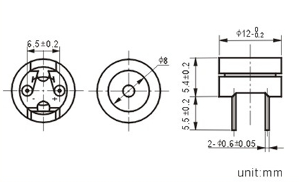 12mm buzzer with pin