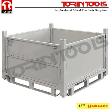 New Product Warehouse Logistic Steel Stackable Storage Box With Pallet