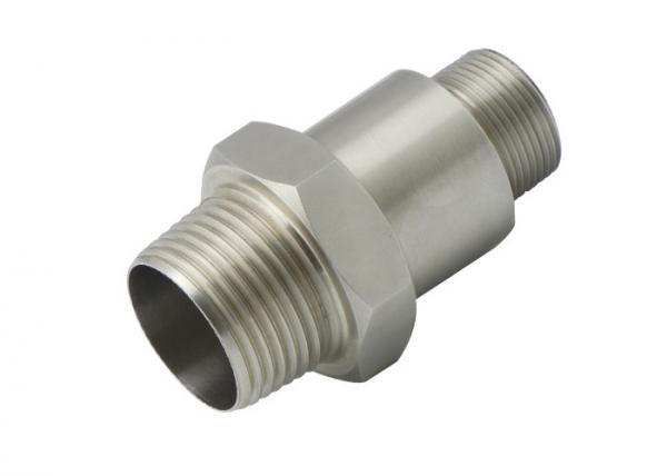 Peças de aço inoxidável usinadas CNC thread pipe anodize