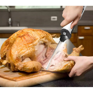 Stainless Steel Wireless Electric Kitchen Knife for Meat and Poultry Carving