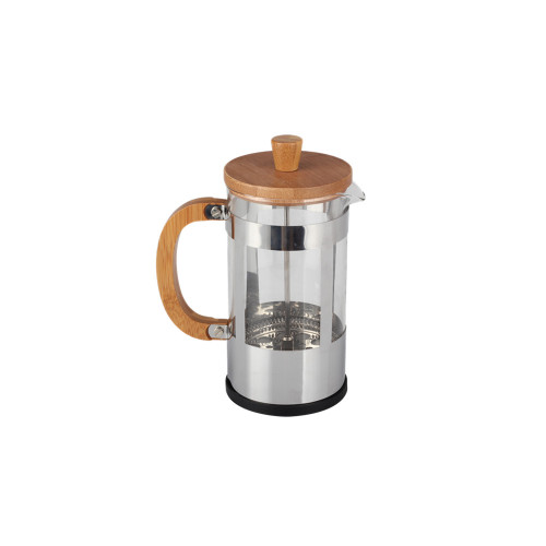 Food Grade Stainless Steel Frame Glass French Press