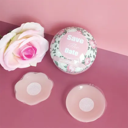 Invisible Reusable Silicone Nipple Stickers for Chest and Bra