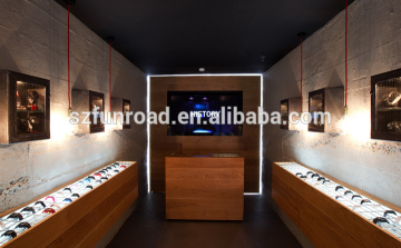 modern watch store free-standing display with baking paint