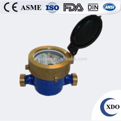 Hot sale factory price XDO SJB-15-20 single jet brass wet dial vane wheel ISO4064 class C water meter