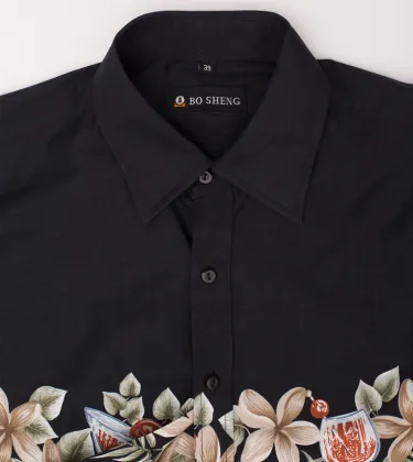 Summer New Men's Fashion Long-sleeved Shirt