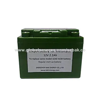 Motorcycle Starting Battery, LiFePO4 Battery Pack, 12.8V/2.2Ah, Long Cycle LifeNew