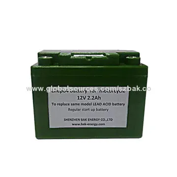 Motorcycle Starting Battery, LiFePO4 Battery Pack, 12.8V/2.2Ah, Long Cycle LifeNew