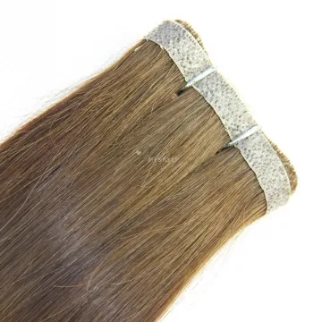 100% Blonde Peruvian Straight Double Drawn Raw Unproccesd Cuticle Aligned Remy Hair Extensions Invisible Mink Skin Weft Tape In