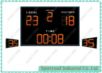 Electronic scoreboard for water polo and 30's shot timer