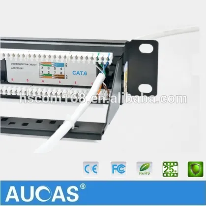 Best Buy Fast Delivery 1u Ethernet Cable Cat6 Patch Panel Wall Mount Cat6 24 Port Patch Panel