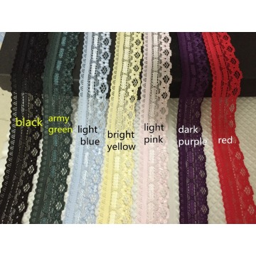 fancy elastic Raschel lace french trimming decoration