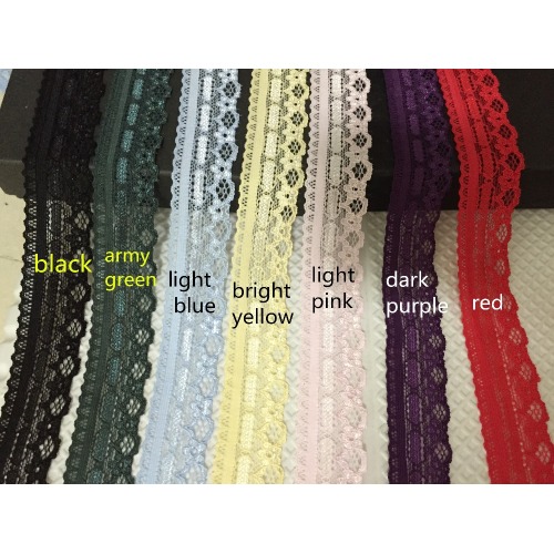 fancy elastic Raschel lace french trimming decoration