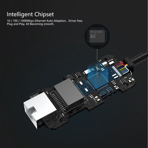 USB C -zu Gigabit -Ethernet -Netzwerkadapterkonverter