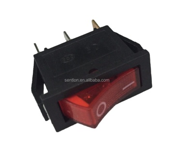 Universal Car Part 3 PINS On-Off Rectangle Illuminated Rocker Switch KCD3-101N