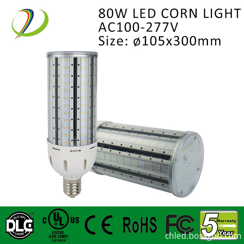 80w pure white led corn light