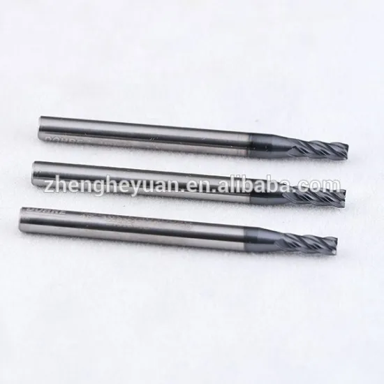 tungsten carbide 2 flutes solid cutting tools end mill-ZHY