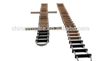 Marine rope ladder aluminium step wooden step for ship use