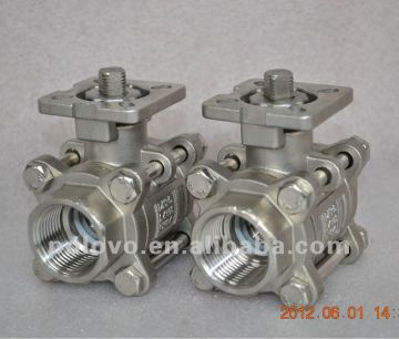 BSP 3pc stainless steel valves ball valve