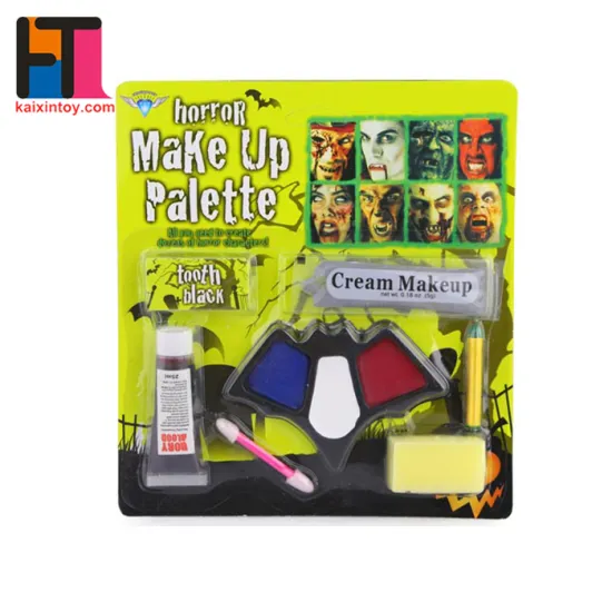 10251006 party toys 2017 non-toxic DIY decorative face painting set for Halloween