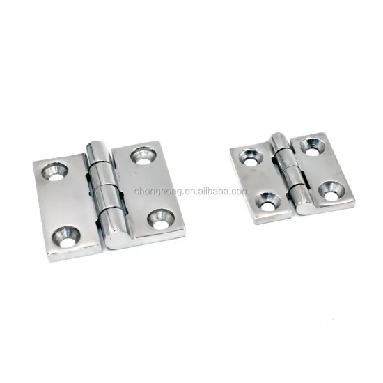 Marine 316 Stainless Steel 50x50mm Square Casting Hinge with Two Holes