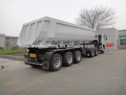 LUFENG 3 axles Dump tipping trailer