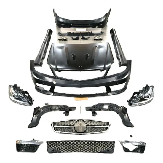 Upgrade C63 AMG Front Bumper Grille Kit for Mercedes-Benz C Class W204 (2008-2011)