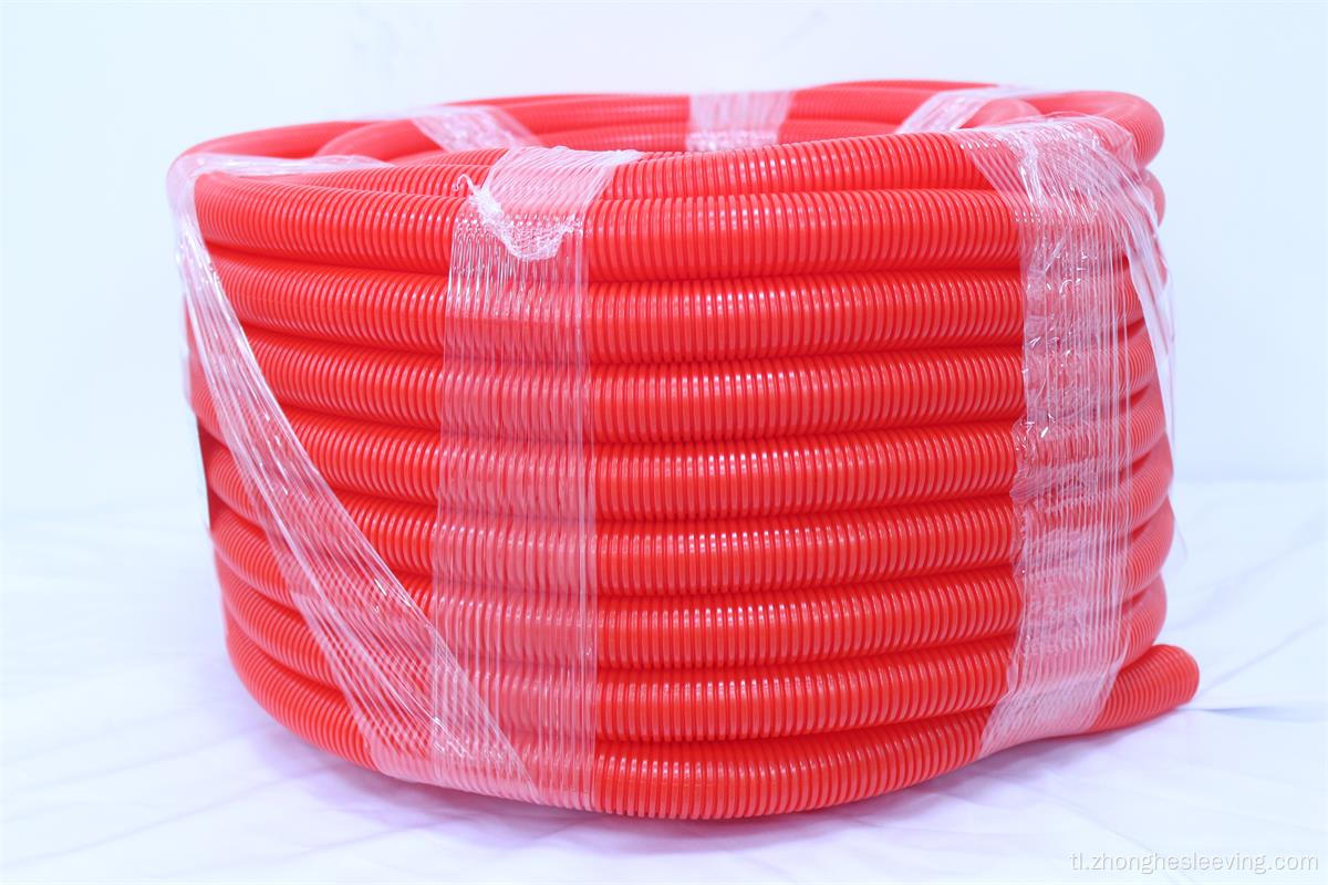 air conditioner orange electrical conduit pipe